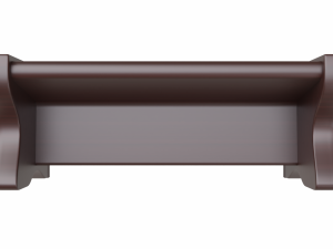 church pew set 3D मॉडल