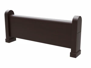 church pew front screen set 3D Model