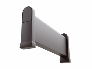 church pew front screen set 3D Model