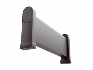 church pew front screen set 3D Model