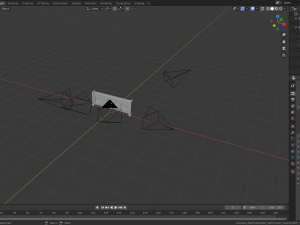 church pew front screen set 3D Model