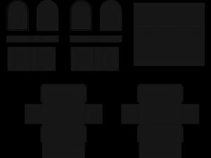 church pew front screen set 3D Model