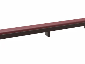 church pew kneeler 3D Model