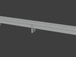 church pew kneeler 3D Model