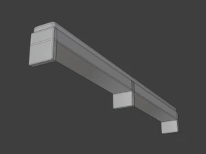 church pew kneeler 3D Model