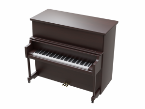 church piano set 2 3D 모델
