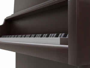 church piano set 2 3D 모델