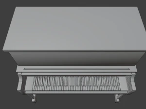 set pianoforte da chiesa 2 Modello 3D