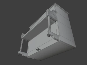 set pianoforte da chiesa 2 Modello 3D