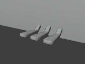 set pianoforte da chiesa 2 Modello 3D