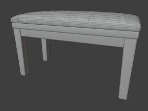 set pianoforte da chiesa 2 Modello 3D