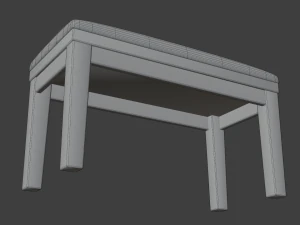 set pianoforte da chiesa 2 Modello 3D