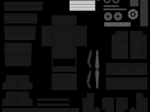 set pianoforte da chiesa 2 Modello 3D