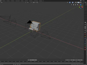 set pianoforte da chiesa 2 Modello 3D