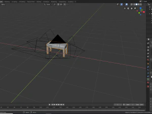 set pianoforte da chiesa 2 Modello 3D