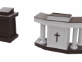 church podium set Model 3D