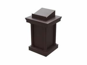 church podium set 3D Model