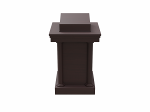 church podium set 3D 모델