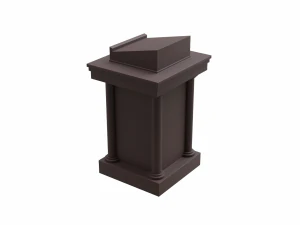 church podium set 3D Model