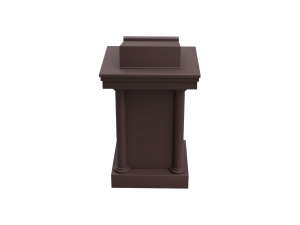 church podium set 3D 모델
