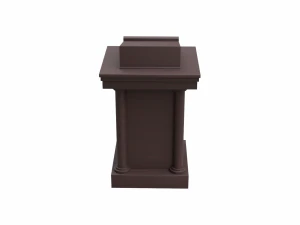 church podium set 3D Model