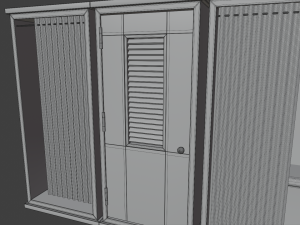 church confession box 2 3D Model