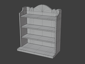 church bookcase Modèle 3D