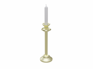 church candle 3D मॉडल