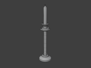 church candle 3D 模型