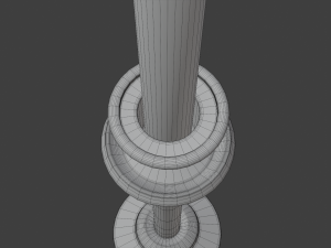 church candle 3D 模型