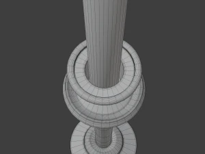 vela da igreja Modelo 3D