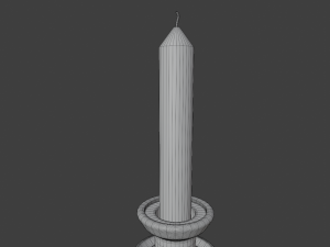 church candle 3D 模型