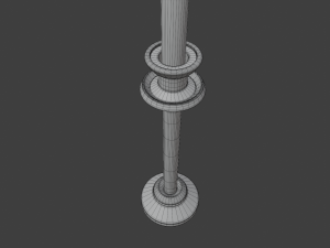 church candle 3D 模型