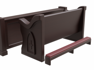 church furniture asset collection Model 3D
