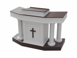 church furniture asset collection Model 3D