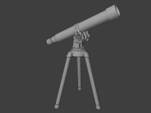 telesc&oacute;pio Modelo 3D