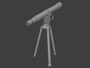 telesc&oacute;pio Modelo 3D