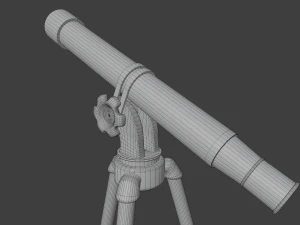 telesc&oacute;pio Modelo 3D