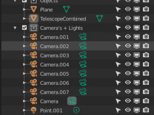 telesc&oacute;pio Modelo 3D