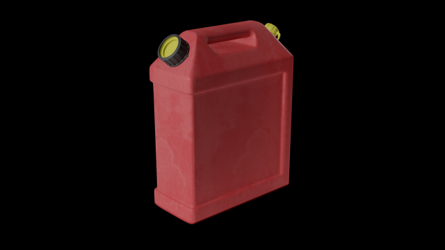 rectangular gas can 3D Model .c4d .max .obj .3ds .fbx .stl .blend 