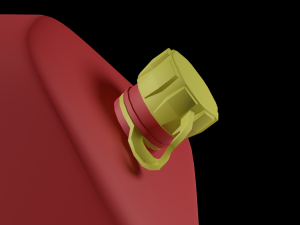 rectangular gas can 3D Model