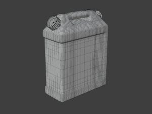 rectangular gas can 3D Model