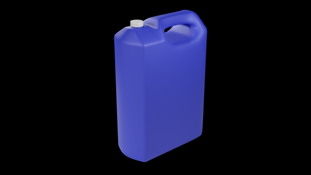 plastic liquid container 3D Модель .c4d .max .obj .3ds .fbx .stl .blend 