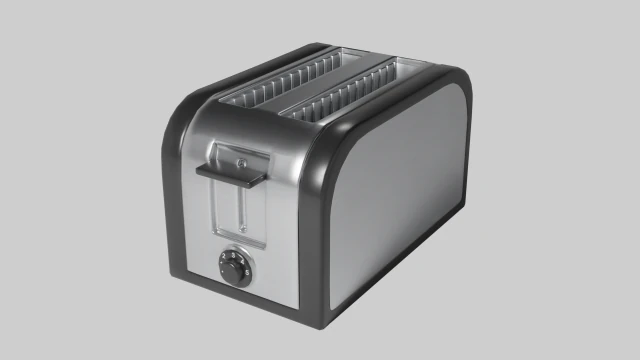 2-slice toaster 3D Model .c4d .max .obj .3ds .fbx .stl .blend 
