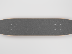 wooden skateboard 3D 模型