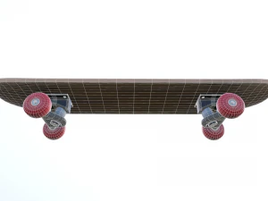 wooden skateboard 3D Model