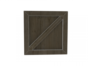 low poly wooden crate 3D Model