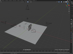 low poly wooden crate 3D Model