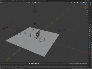 low poly wooden crate 3D Model