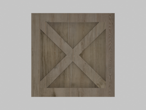 low poly wooden crate 2 3D 模型